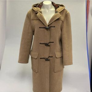 Vintage Original Gloverall Duffle Duffel Coat Tan‎ Women's 6 Made in England